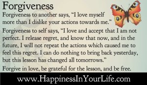 Forgiveness is a beautiful thing!