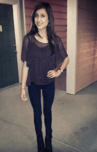 Recent picture in the same outfit (different jean size of course)